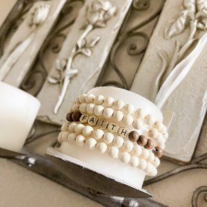 FAITH Multiline Beaded Bracelets